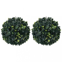 Bile de arbuști cimișir artificiali, 2 buc., 22 cm