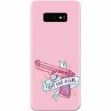 Husa silicon pentru Samsung Galaxy S10 Lite, Fight Like A Girl