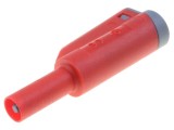 Conector banană 4mm roșu 36A 1kVAC izolație 56mm HT INSTRUMENTS