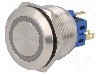 Intrerupator anti-vandalism, ON-(ON), &Oslash;25mm, ONPOW - GQ25-11E/G/12V/S