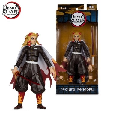 Demon Slayer: Kimetsu no Yaiba Figurina articulata Kyojuro Rengoku (varianta REGULAR) 18 cm