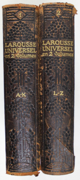 LAROUSSE UNIVERSELEN 2 VOLUMES SOUS LA DIRECTION DE CLAUDE AUGE , 1922