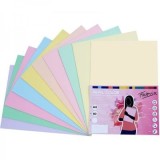 Hartie colorata A3 Fabrisa 16248, 80g/mp, mix culori pastel, top 100 coli
