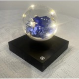 Lampa magnetica Plutitoare Ghiveci Ornamental, Elegant, Rotativ floare Albastra