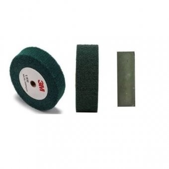 Disc slefuit lustruit verde cu pasta verde ,diametru 200 mm,latime 40 mm foto