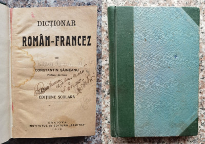 Dictionar Roman-francez, Editie Scolara - Constantin Saineanu ,556679 foto