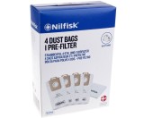 Set 4 saci aspirator NILFISK 128389187 pentru Seria Power P10, P20, P40, PW10, PW20
