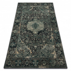 Covor de lână Polonia Dukato Ornament iron verde, 200x300 cm