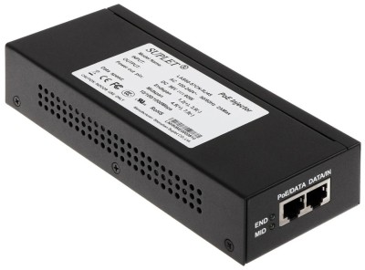 Injector POE Hikvision, LAS60-57CN-RJ45; 60W PoE injector, 2* RJ45 interface, foto