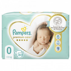 Scutece Pampers Premium Care Carry Pack Marimea 0, Nou Nascut, 1 - 2,5 kg, 30 foto