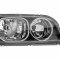 Far Volvo S40 / V40 (VS/VW) 01-2003-12.2003 TYC partea Dreapta electric fara motoras tip bec H7+H7, culoare rama negru
