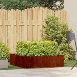 vidaXL Jardinieră Rusty 100x100x30 cm Oțel pentru intemperii 860814
