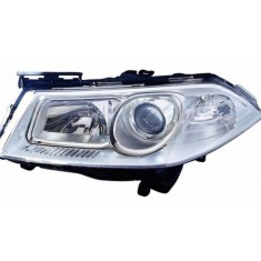 Far Renault Megane 2 (M) 01.2006-10.2008 Facelift, H1+H7, halogen, ajustare electrica, rama aurie, partea stanga, Original, 260603054R