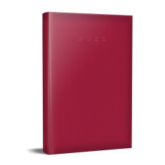 AGENDA DATATA RO A5, 352 PAGINI, COPERTA BURETATA, CULOARE ROSU 2025