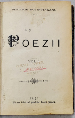 Dimitrie Bolintineanu, Poezii, 2 Vol - Iasi, 1893 foto