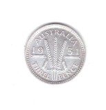 Moneda Australia 3 pence 1951 PL, stare excelenta, curata