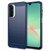 Husa Techsuit Carbon Albastra pentru Samsung Galaxy A26 A266, Protectie Zgarieturi, Socuri