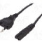 Cablu alimentare AC, 1.8m, 2 fire, culoare negru, CEE 7/16 (C) mufa, IEC C7 mama, ASSMANN - AK-440104-018-S
