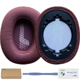 Set 2 bureti pentru casti JBL Live 500BT, Live 500 BT, Over-Ear - Rosu - Plasa - Spuma cu memorie