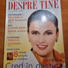 revista despre tine aprilie 2002-felicia filip