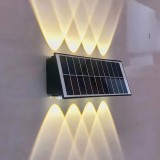 Aplica LED Exterior Solaris, 8 Surse de lumina, Lumina Calda, Negru ModernLight Concept