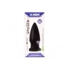 Dildo Anal cu Ventuza X-Men, 23cm, PVC Negru, Diametru 10cm, Textura Neteda, Lubrifiant Cadou