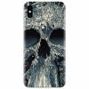 Husa silicon pentru Apple Iphone XS Max, Abstract Skull Artwork Illustration