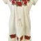Rochie casual dama R777, bej/rosu , marime 3XL, bej/rosu