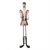 Cumpara ieftin Figurina Mos Craciun metal multicolor 39x39x174 cm