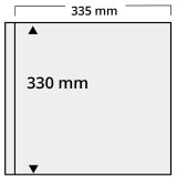 Folii transparente de Carti Postale pentru album Yokama-Maxi cu buzunar de 335 x 330 mm Transparent, SAFE