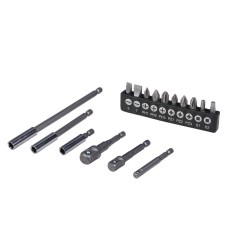 Set tubulare si biti 16 piese Top Master Pro, otel rezistent