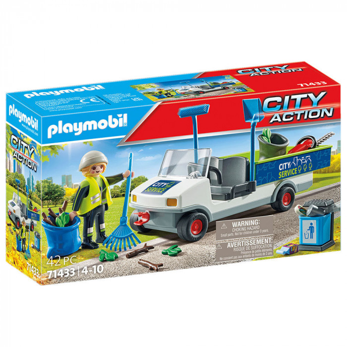 Playmobil - Maturator De Strazi Cu Vehicul