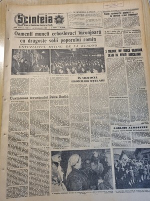 scanteia 23 octombrie 1958-vizita gheorghiu dej in cehoslovacia,oradea,carei foto