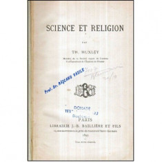 Th. Huxley - Science et Religion - 122016