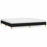 Cumpara ieftin Cadru de pat fara saltea, negru, 200x200 cm, textil