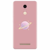 Husa silicon pentru Xiaomi Remdi Note 3, Saturn On Pink