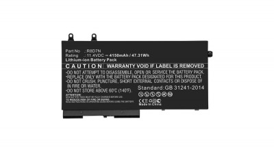 Baterie de laptop CoreParts pentru Dell 45,6 Wh Li-ion 11,4 V 4000 mAh pentru Dell Precision 15 3540 foto