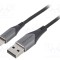Cablu USB 2.0 A la C 2m argintiu VENTION