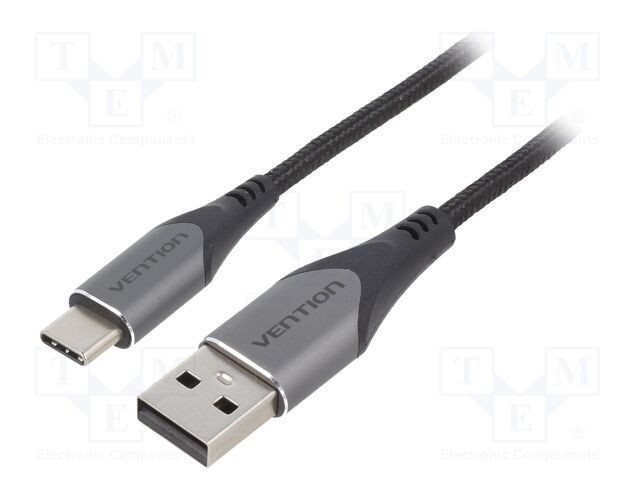 Cablu USB 2.0 A la C 2m argintiu VENTION