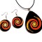 set colier si cercei ,set bijuterii lemn 45953
