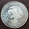 (A491) MONEDA DIN ARGINT MEXIC - 25 PESOS 1968, JOCURILE OLIMPICE DE VARA- PROOF, America de Nord