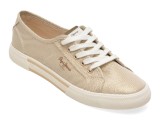 Cumpara ieftin Pantofi sport PEPE JEANS aurii, LS31439, din material textil