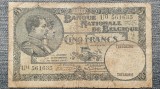 5 Francs 1929 Belgia / Franci Frank / seria 561635