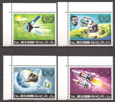 RAS AL KHAIMA 1969 COSMOS ( serie dantelata ) MNH