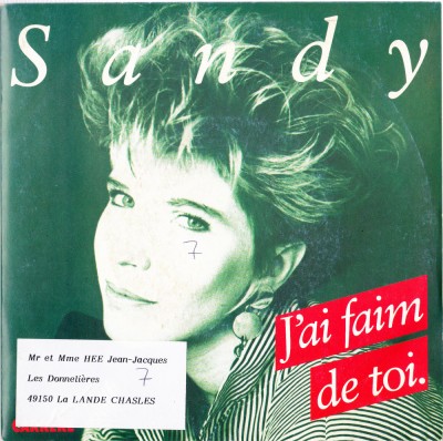 AMS# - SANDY - J`AI FAIM DE TOI (DISC VINIL, LP 7`) foto