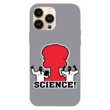 Husa compatibila cu Apple iPhone 14 Pro Max model Believe in science, Silicon, TPU, Viceversa, Transparent, Carcasa