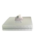 Set Saltea ortopedica, Terra Standard Spring Comfort 180x200x26cm, plasa arcuri Bonell, husa detasabila tricot, fermitate mediu spre tare, Saltsib plu