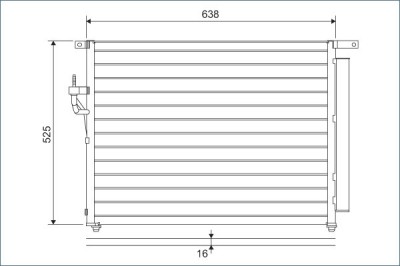 VALEO 822603 Condensator, climatizare foto