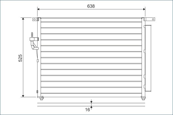 VALEO 822603 Condensator, climatizare