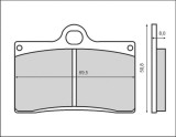 Set placute frana FT3030 - Aprilia RS 250cc - Cagiva Mito 125cc - Ducati Monster - Gas Gas 125-450cc - KTM LC4 - Yamaha TXR 125cc, Oem